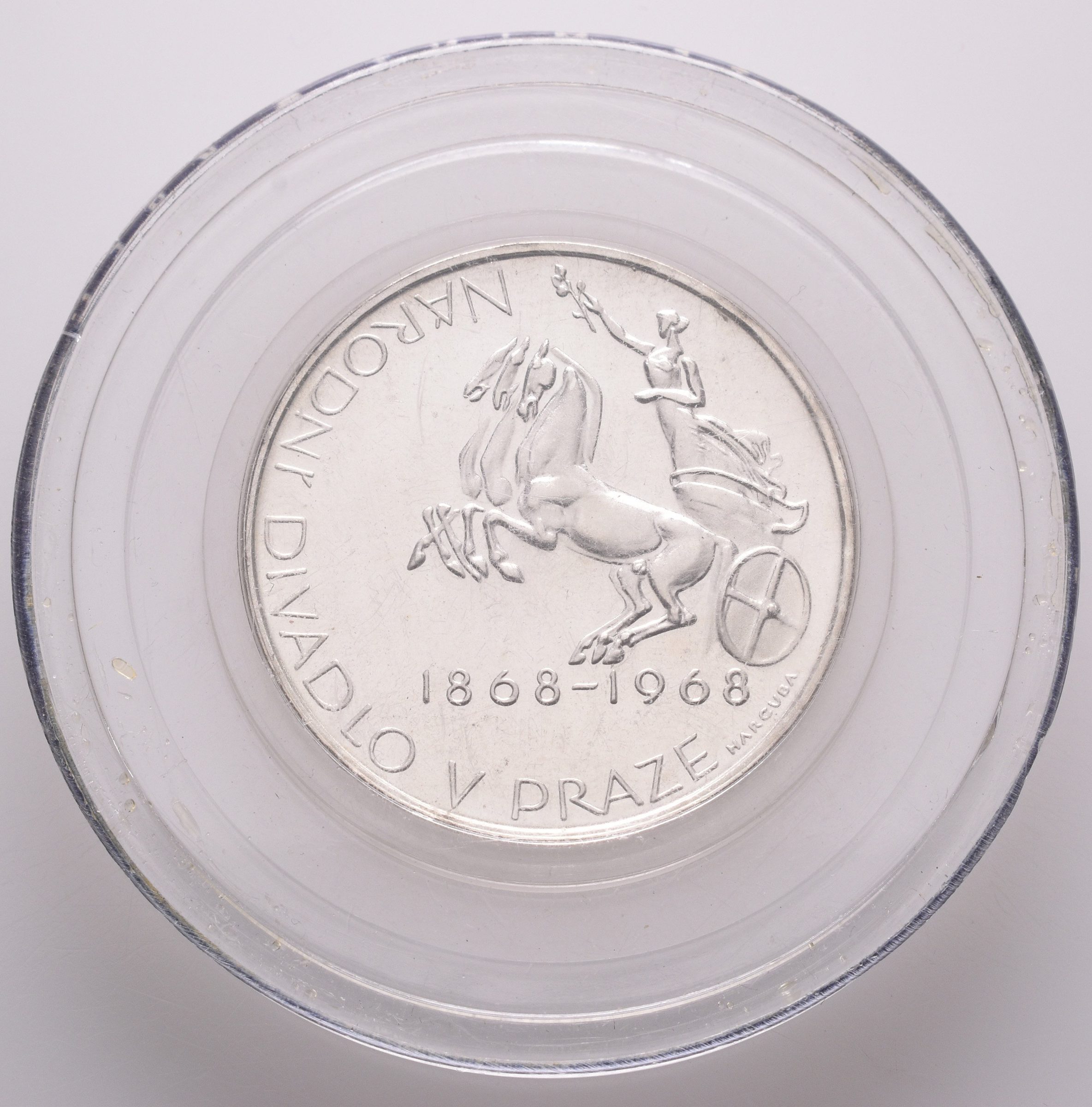 10 Kčs 1968 - Národní divadlo v Praze, PROOF, původní etue