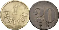 Ostava, Vítkovice - Louis Schacht, známka s hodnotou "20". — 2
