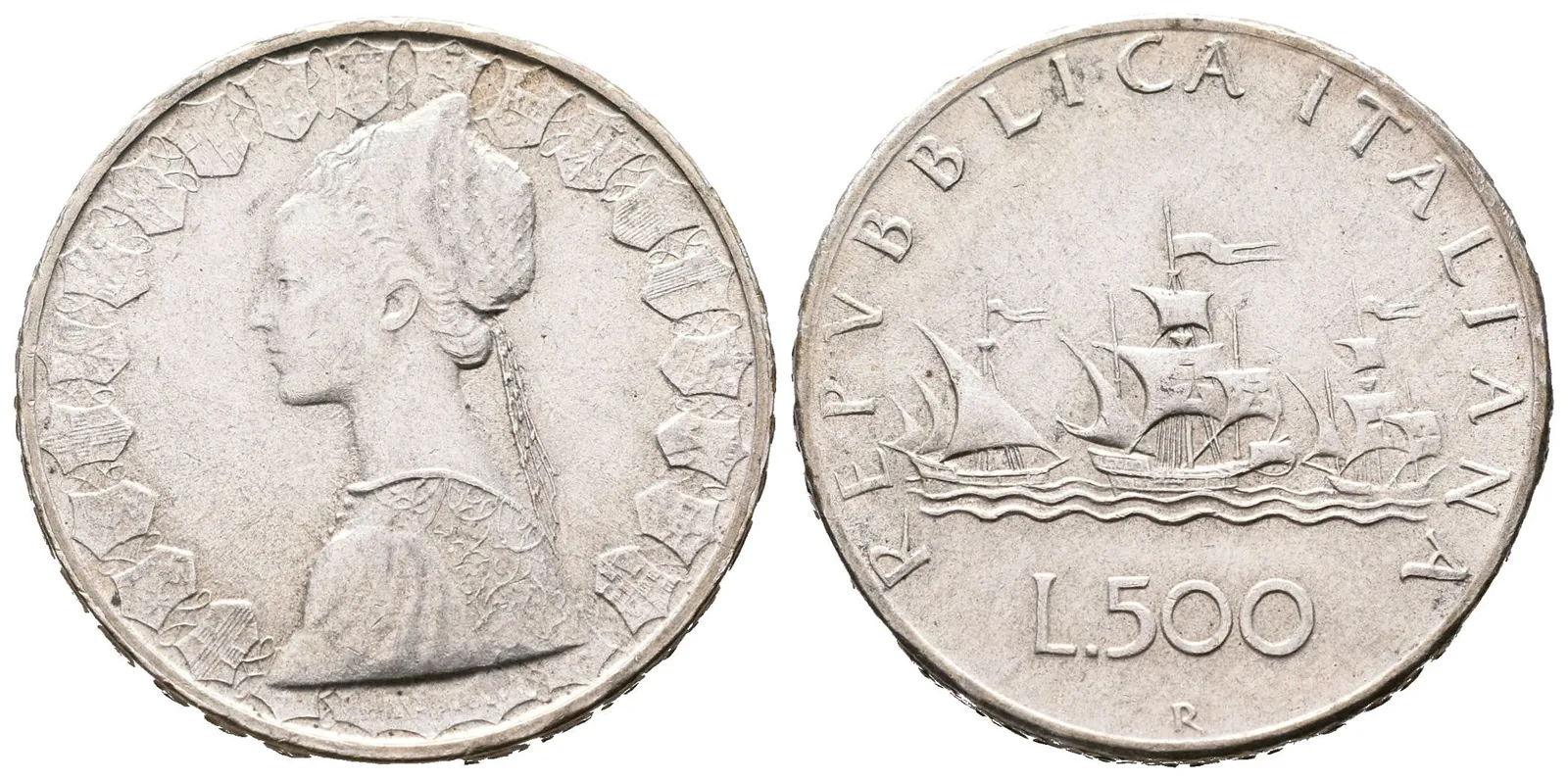 Itálie, 500 Lira 1965