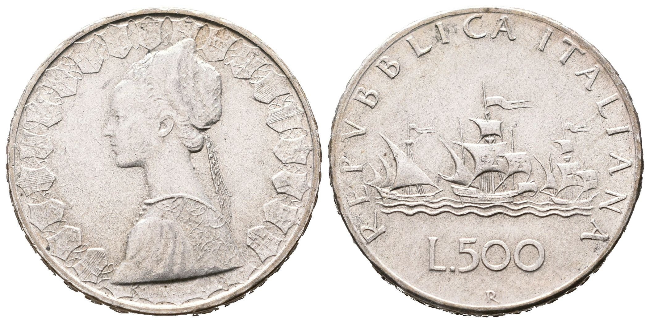 Itálie, 500 Lira 1965