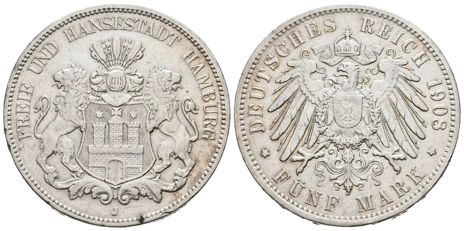 Hamburg, 5 Marka 1908