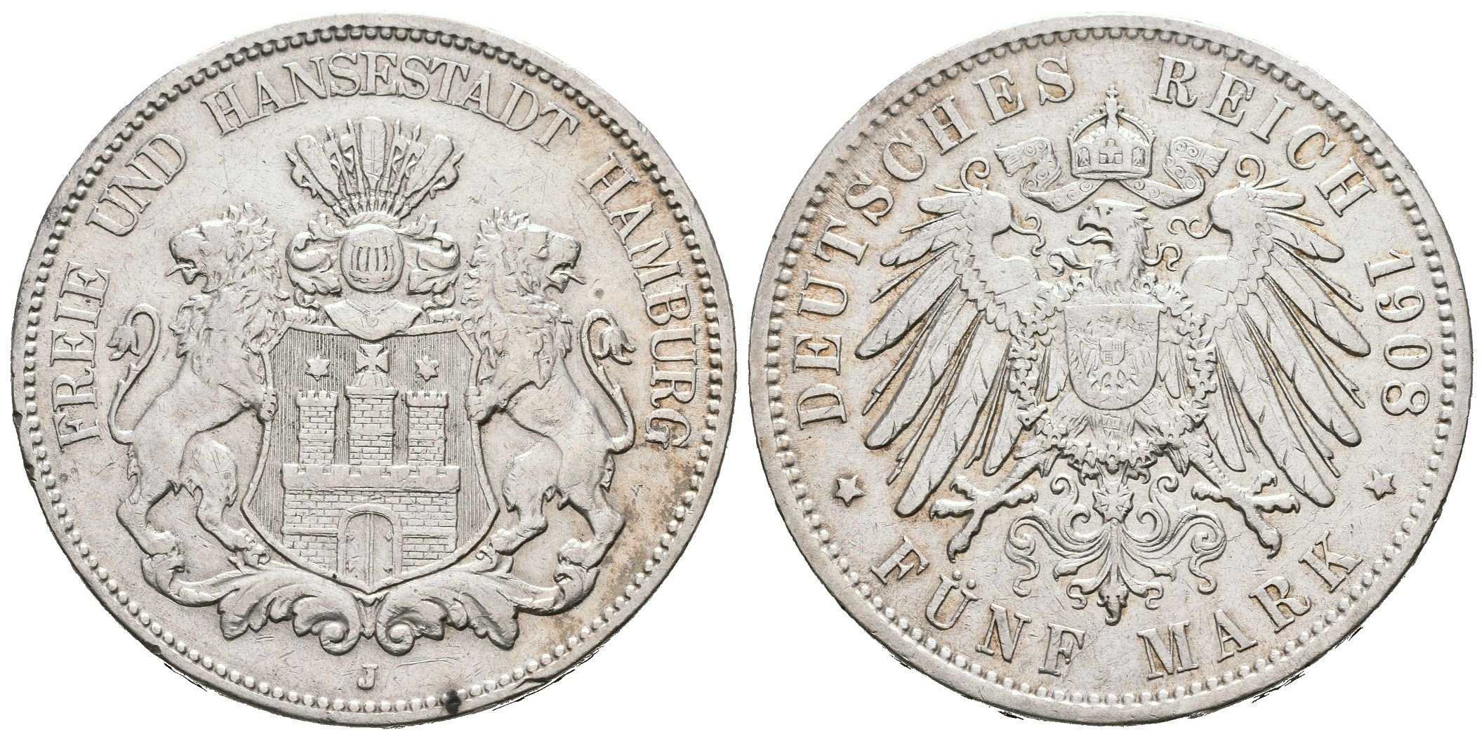 Hamburg, 5 Marka 1908
