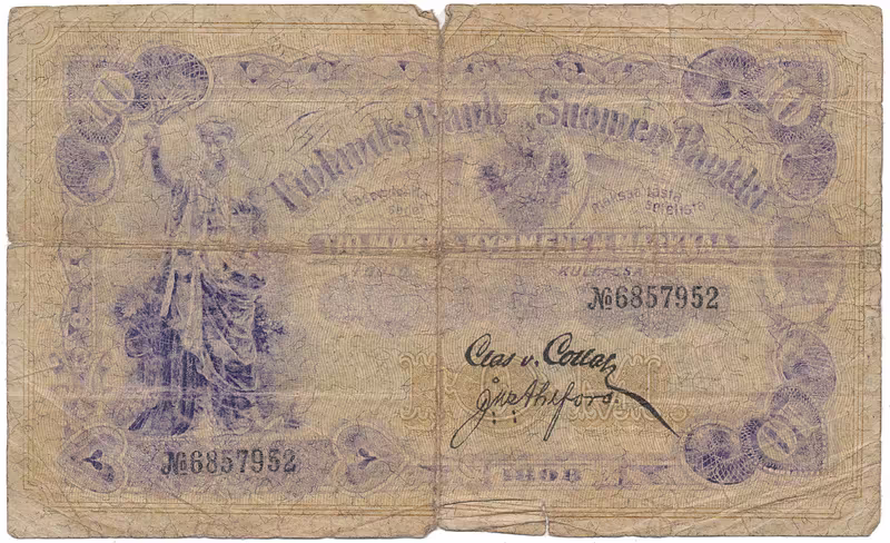 Finsko, 10 Markka 1898, P.3c