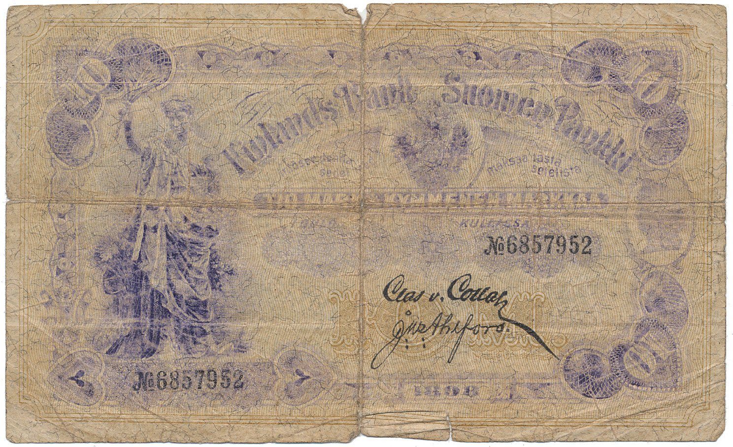 Finsko, 10 Markka 1898, P.3c