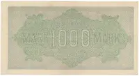 Německo, 1000 Mark 1922, vod. Mäander, hnědé 6-místné číslo, Ro.75i - fotografie 2
