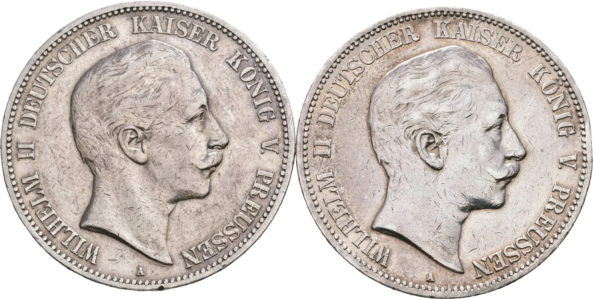 5 Marka 1903 A, 1904 A, J.104, patina, rysky a hranky_2 ks — 1