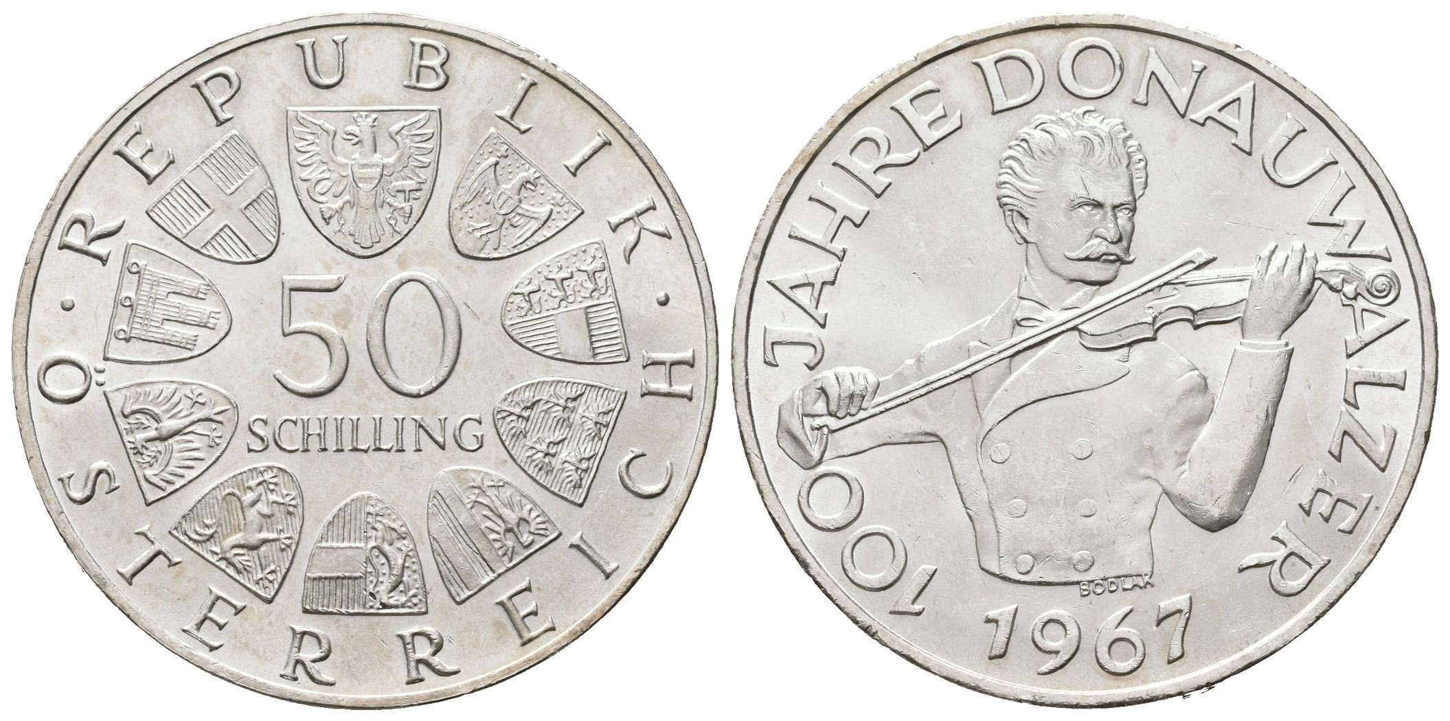 Rakousko, 50 Schilling 1967 - Valčík