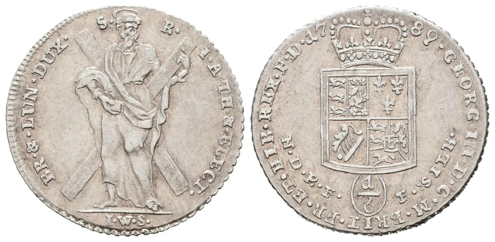 Brunšvick-Hannover, 1/6 Tolaru 1789 FWS