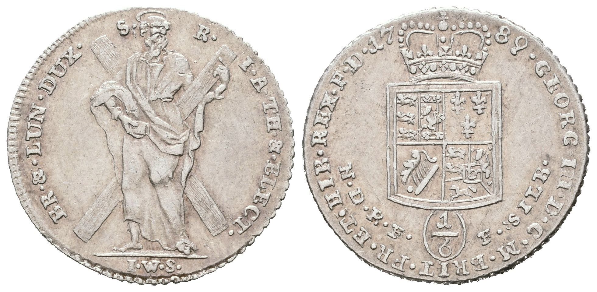 Brunšvick-Hannover, 1/6 Tolaru 1789 FWS