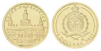 Zlatá mince České Budějovice - dobová pohlednice