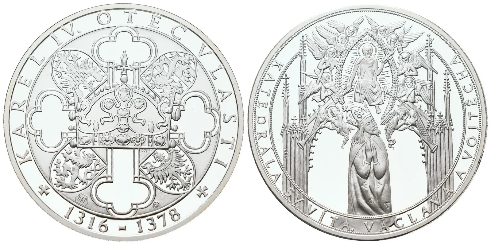 Stříbrná investiční medaile - Katedrála sv. Víta - Ag 24,5 g - 999/1000