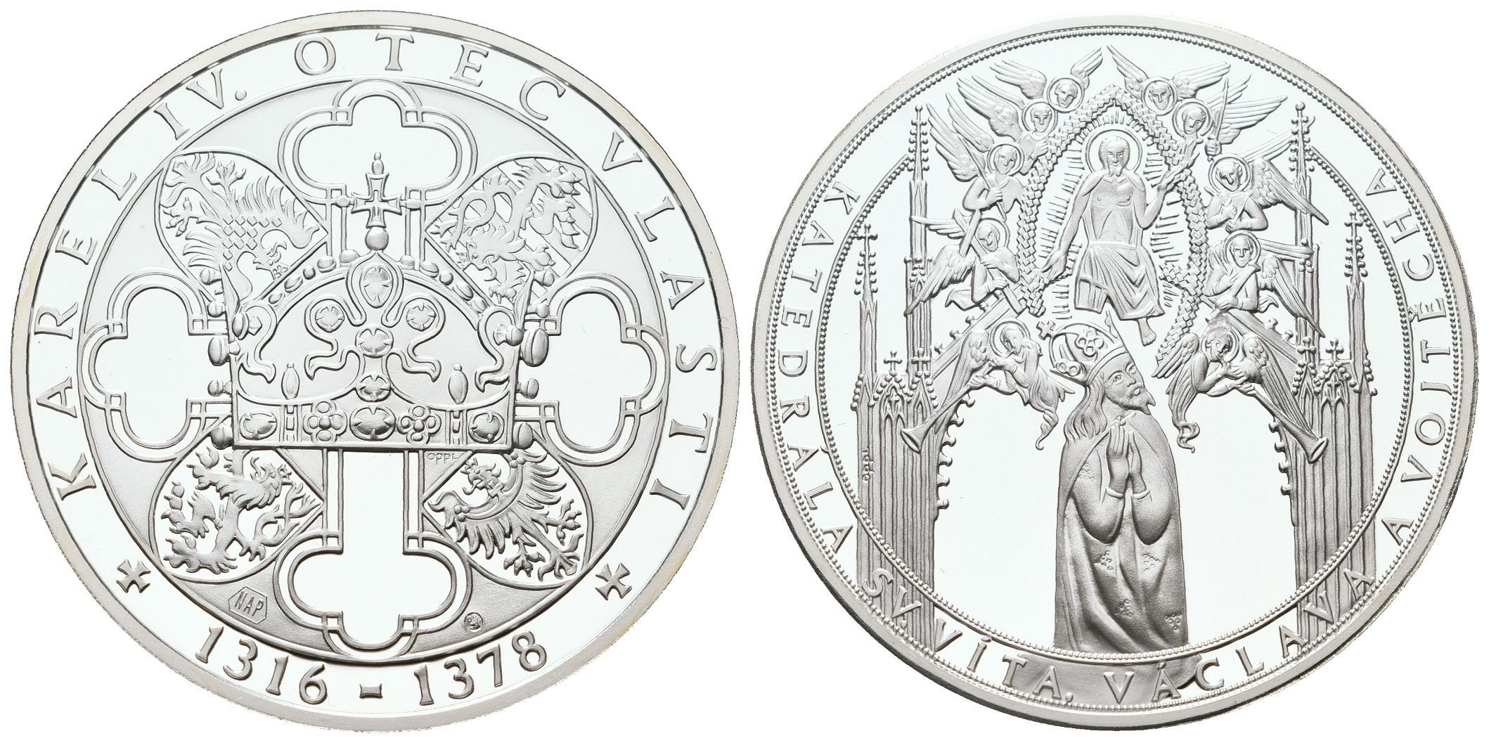 Stříbrná investiční medaile - Katedrála sv. Víta - Ag 24,5 g - 999/1000