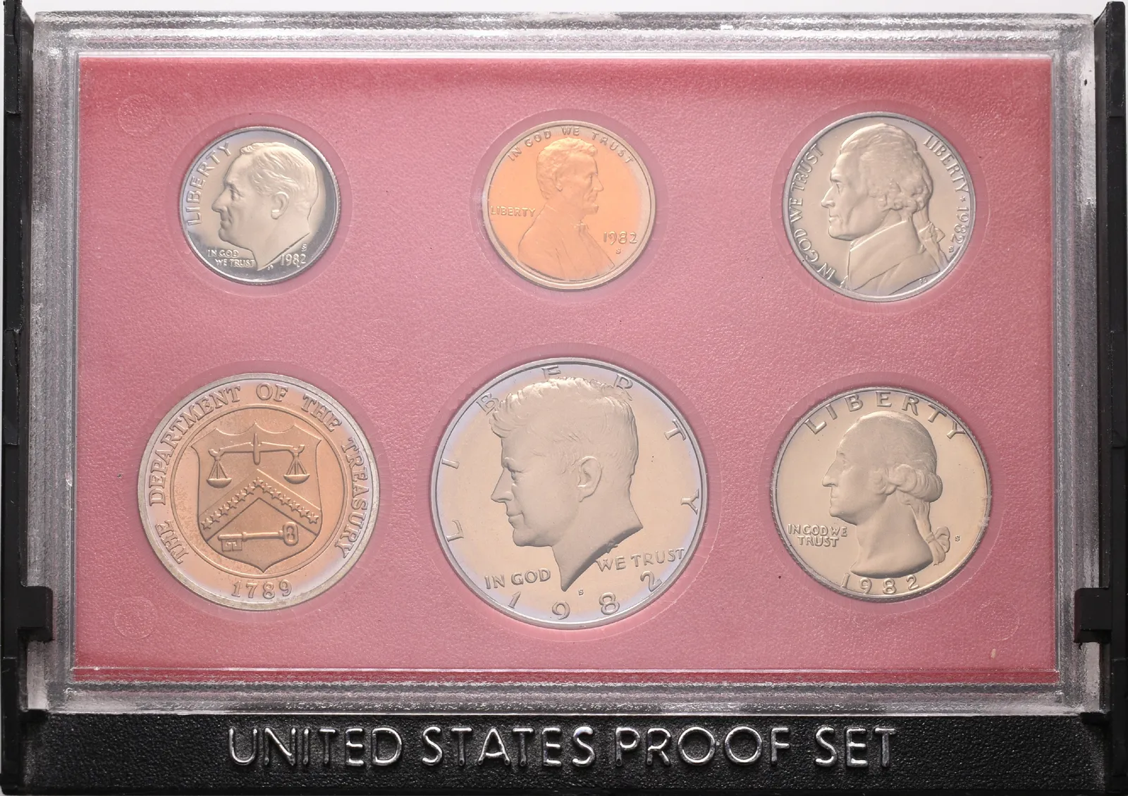 USA, Sada PROOF mincí 1982