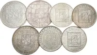 20 Koruna 1933, 1934, 1937 - Masaryk, 10 Kč 1928 - Masaryk, 1930, 1931, 1932, — 2