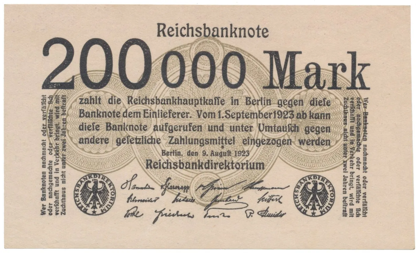 Německo, 200 000 Mark 1923, Ro.99b