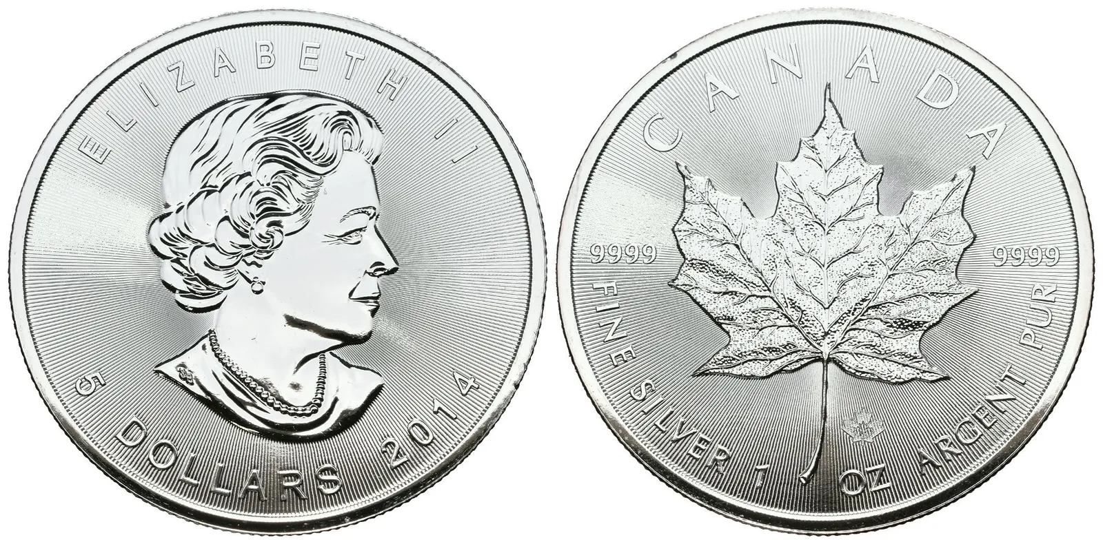 Kanada, 5 Dollars 2014 - Maple Leaf