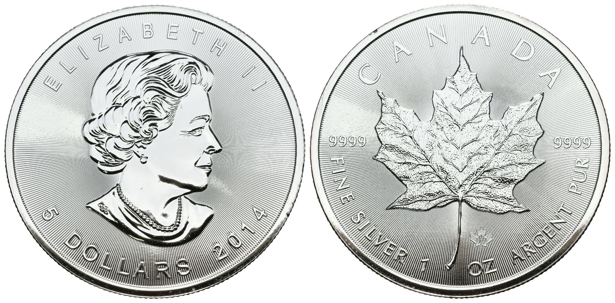Kanada, 5 Dollars 2014 - Maple Leaf