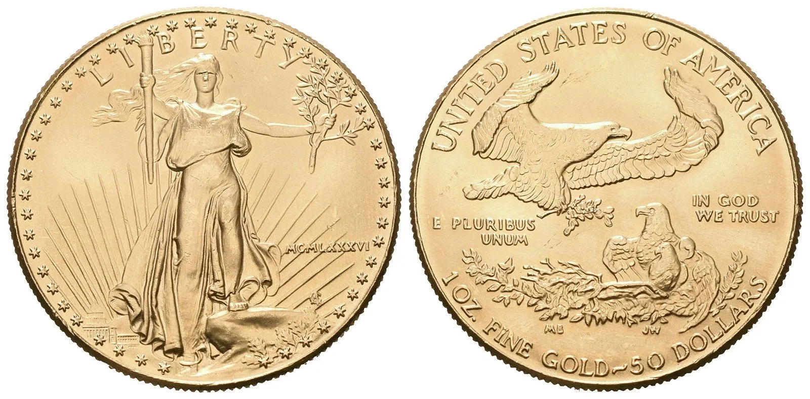 USA, 50 Dollars 1986 - American Gold Eagle