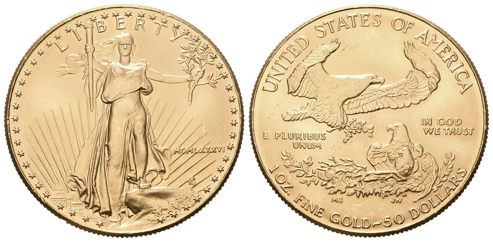USA, 50 Dollars 1986 - American Gold Eagle
