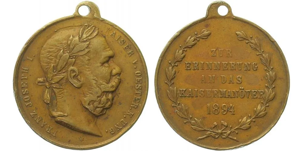 František Josef I., medaile vojenských manévrů — 1