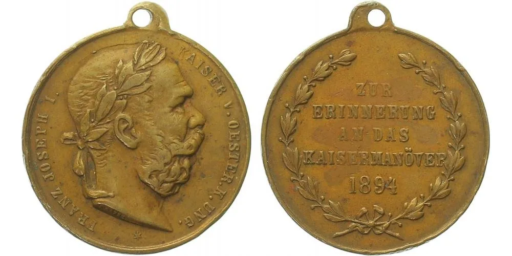 František Josef I., medaile vojenských manévrů — 1