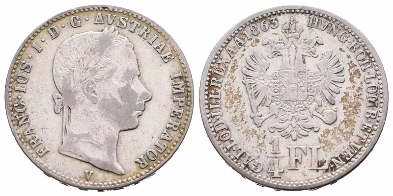 1/4 Zlatník 1863 V