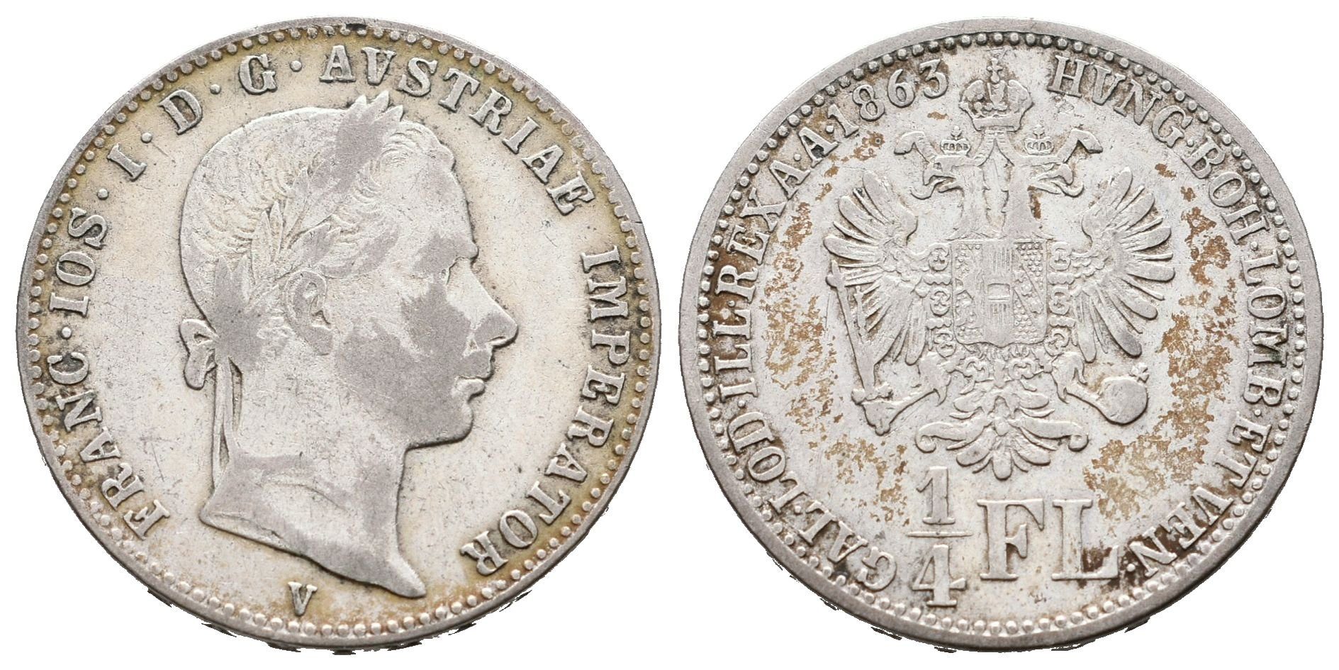 1/4 Zlatník 1863 V