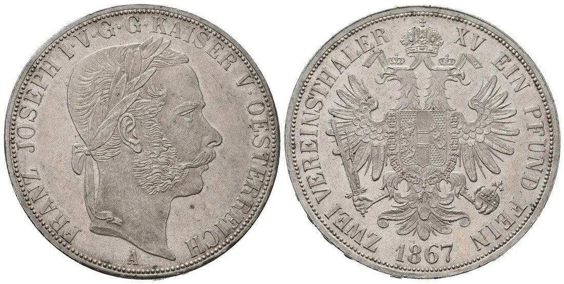Rakouská a spolková měna, 1857 - 1892 — 1