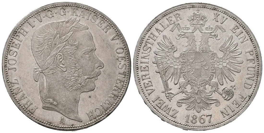 Rakouská a spolková měna, 1857 - 1892 — 1