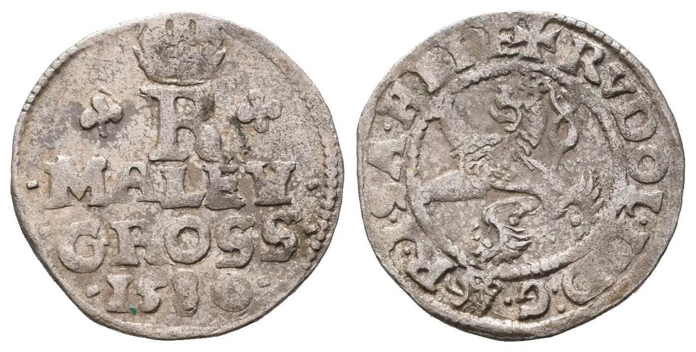 Rudolf II., Malý groš 1580, Praha