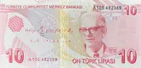 Turecko, 10 Lira (2009), P.223a - fotografie 2