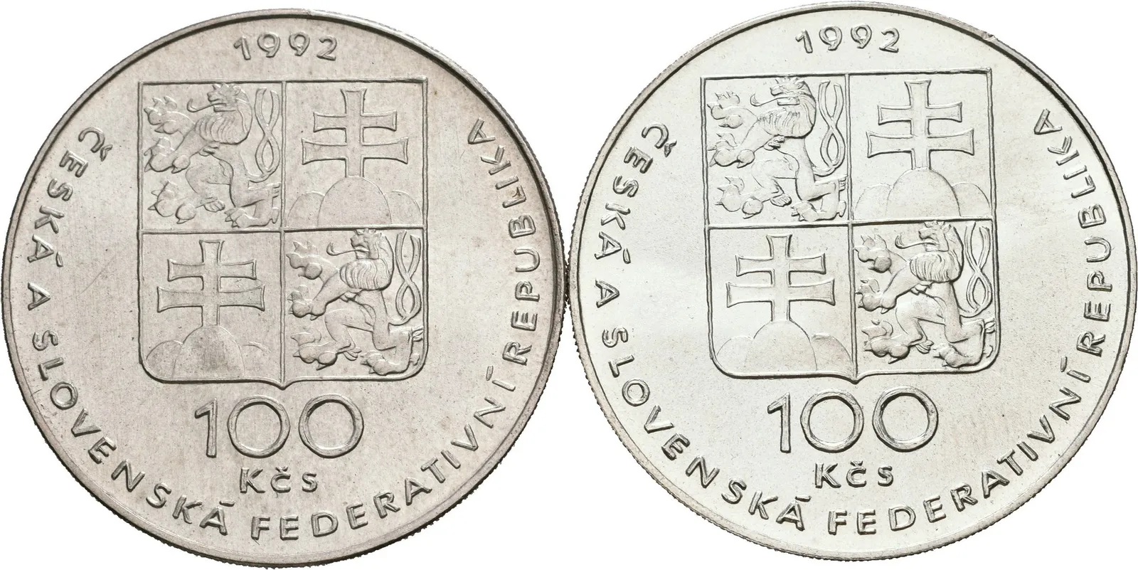 100 Kčs 1992 - Lidice a Ležáky, lesk, patina — 1