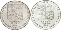 100 Kčs 1992 - Lidice a Ležáky, lesk, patina — 1