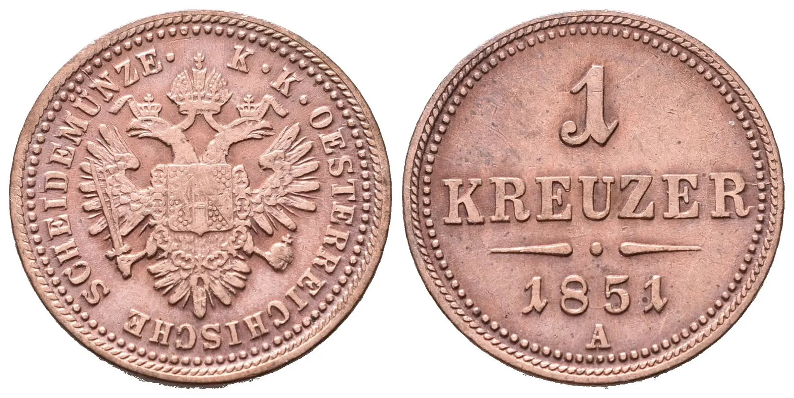 1 Krejcar 1851 A