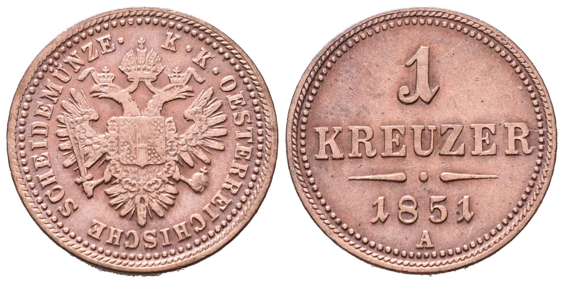 1 Krejcar 1851 A
