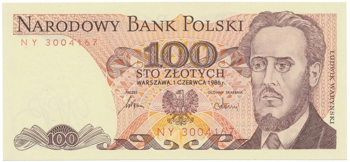 Polsko, 100 Zlotych 1985-1988, P.143e