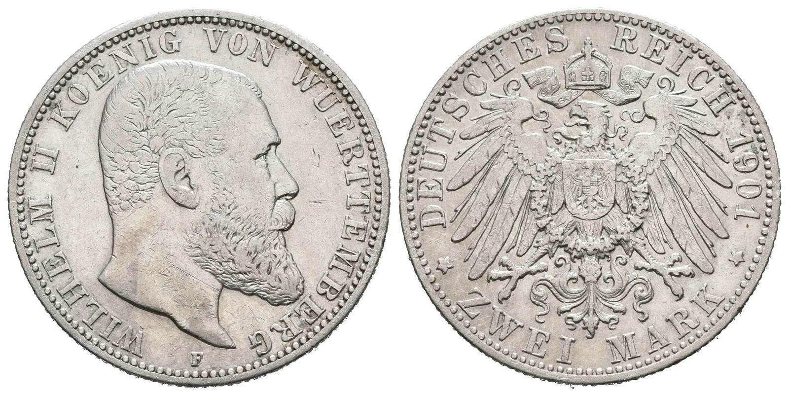 Württembersko, 2 Marka 1901
