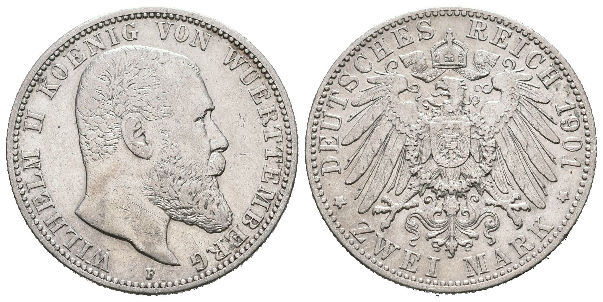 Württembersko, 2 Marka 1901