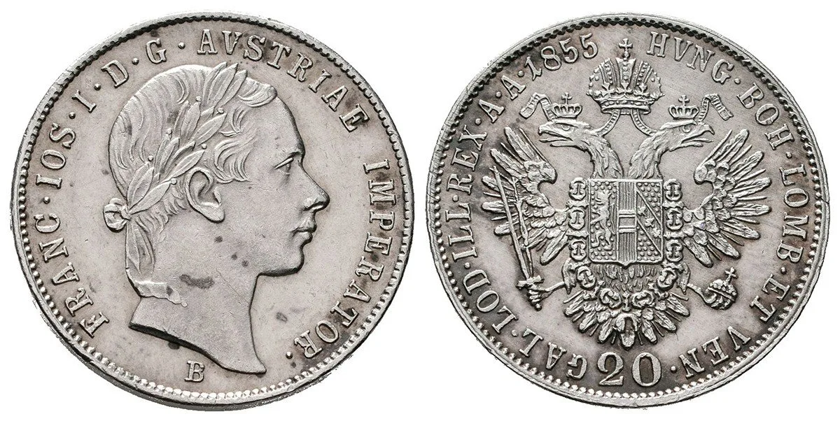 Konvenční měna, 1848 - 1857 — 1
