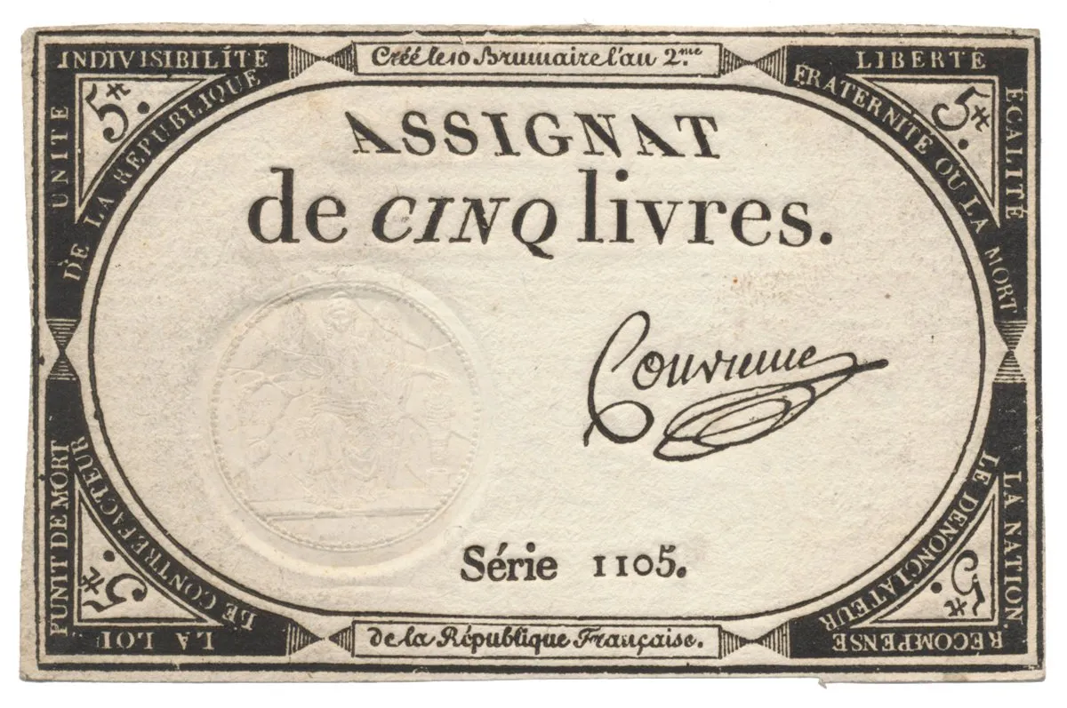 Francie, 5 Livres 1793, P.A76