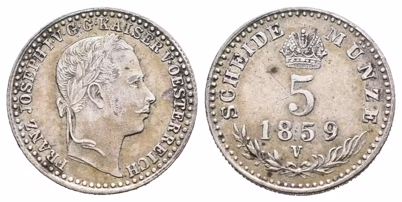 5 Krejcar 1859 V