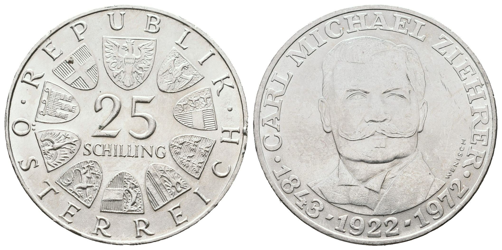 Rakousko, 25 Schilling 1972 - Ziehrer
