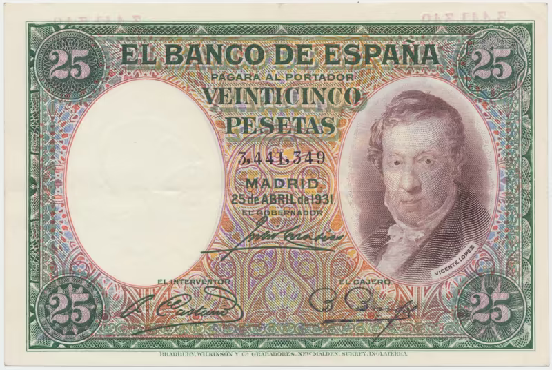 Španělsko, 25 Pesetas 1931, P.81