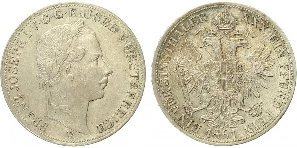 Rakouská a spolková měna, 1857 - 1892 — 1
