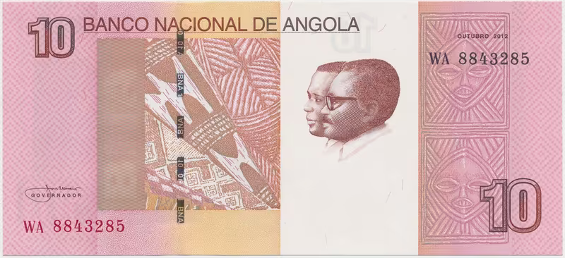 Angola, 10 Kwanzas 2012, P.151Ba
