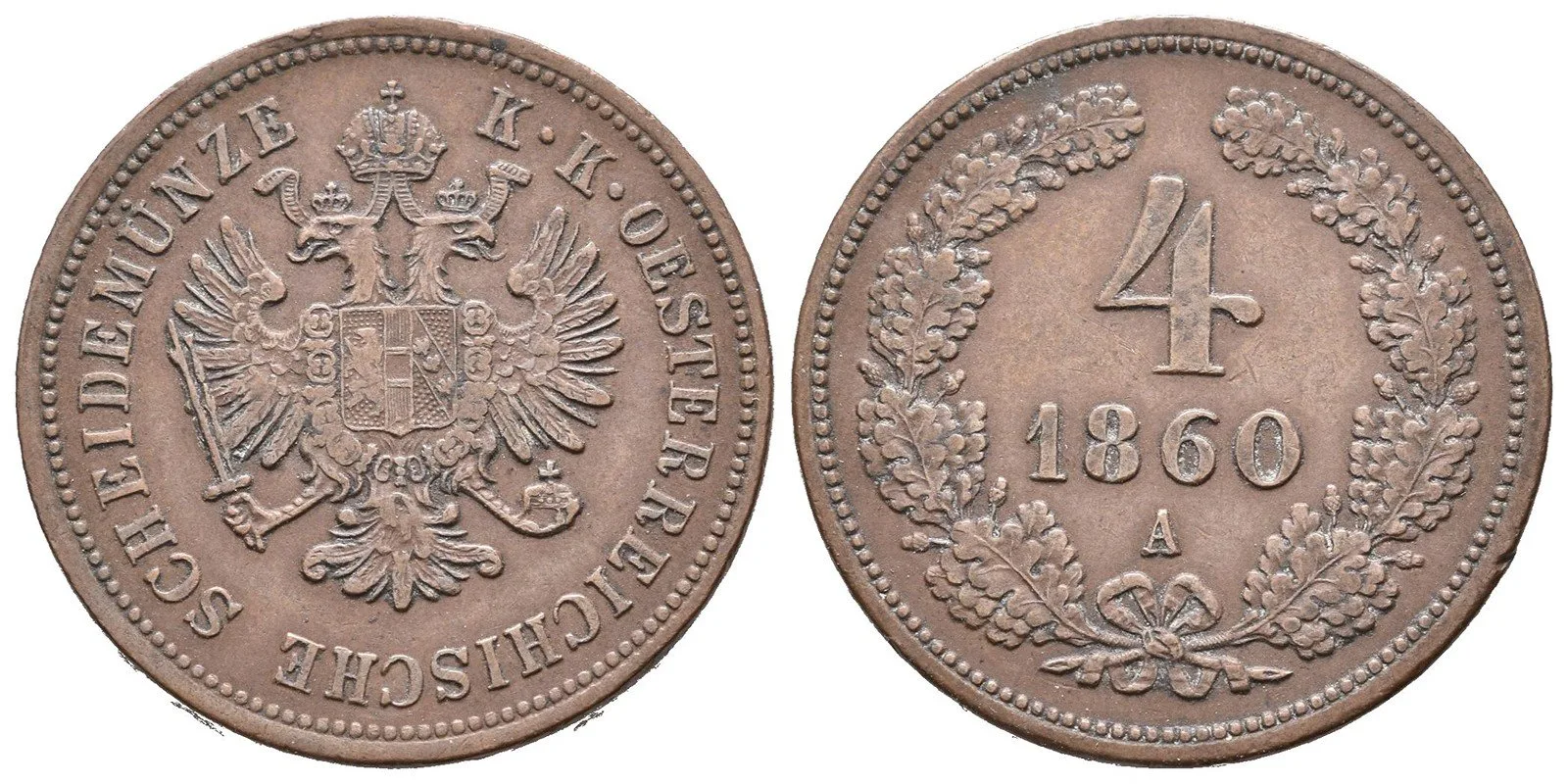 Rakouská a spolková měna, 1857 - 1892 — 1
