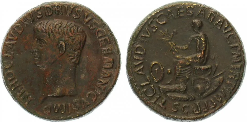 Nero Claudius Drusus, otec Germanica a Claudia — 1