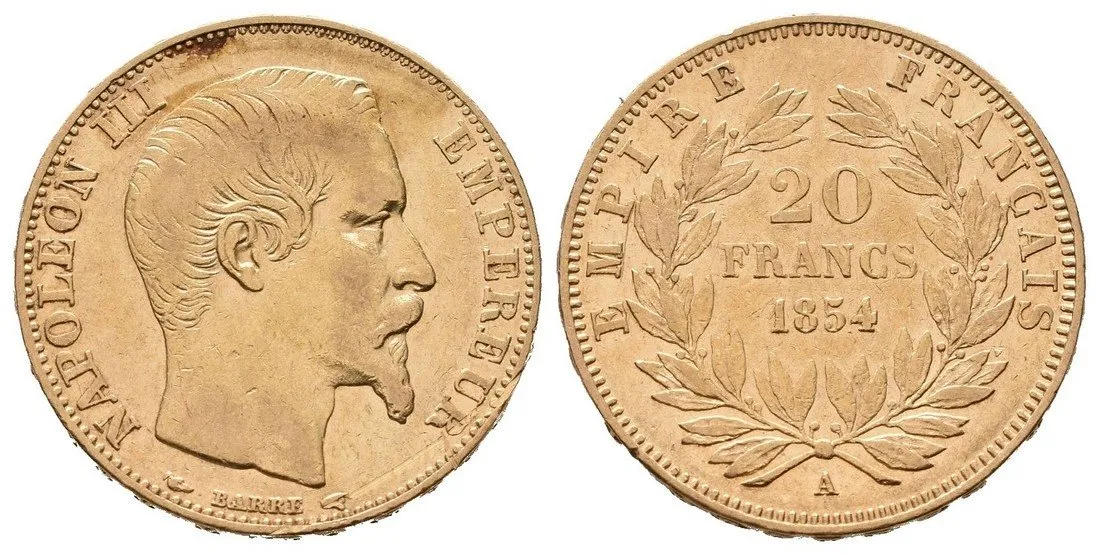 Francie, 20 Frank 1854 A