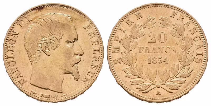 Francie, 20 Frank 1854 A