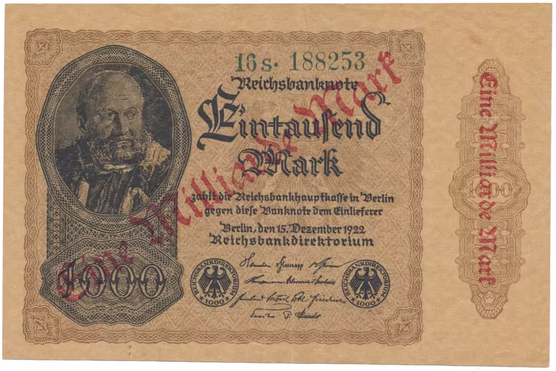 Německo, 1 Milliarde Mark 1923, Ro.110f